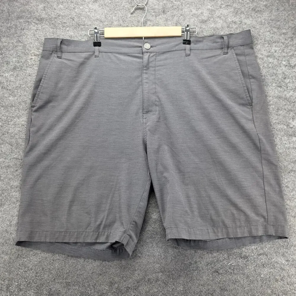 Callaway Shorts Mens 46 Waist Gray Bermuda Polyester Cotton Spandex 10 Inseam